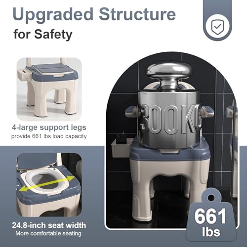 Chaise percée réglable de haute qualité - Sécurité bariatrique supérieure jusqu'à 400 kg - 8
