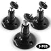 (3 pcs Black) 8cm Security Camera Wall Mounts for Arlo Camera Mount for Netgear Dropcam Arlo Q Pro HD GO CCTV Screw Wall Adjustable Swivel 360 Degree Outdoor Indoor Anti Theft Ceiling Mount By Sully