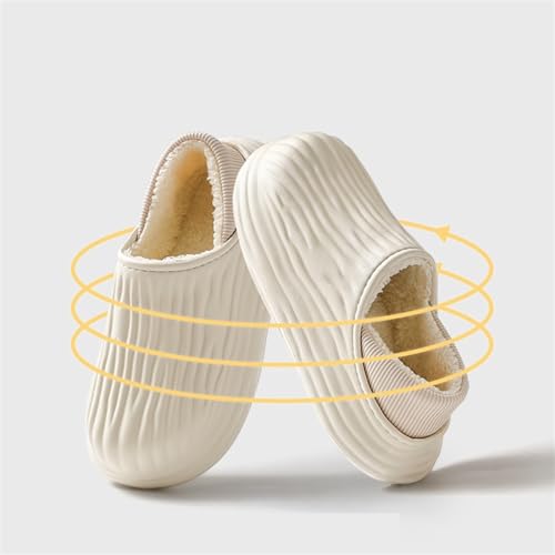 Chaussures en coton antidérapantes et chaudes pour sols humides