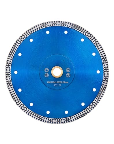 Disque à tronçonner diamant 200 mm évite les éclats de marbre