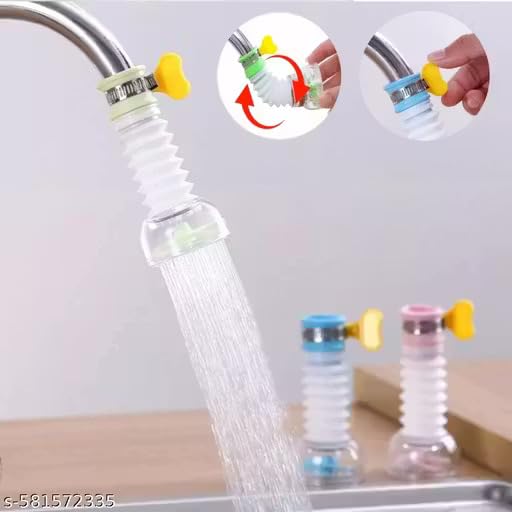 Image of Kitchen Sink Water Faucet Tap Durable Rust-Resistant Bathroom Tap Easy Fit Design Pack of 2