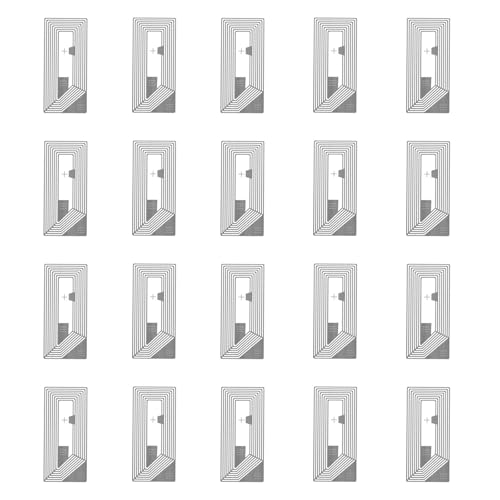 TVETE nfc�^�O �V�[�� �u���b�N �S���X�e�b�J�[ ��` �y20���� 21×11mm�z ���^�T�C�Y �y�����G �~���[�W�b�N�E�H�[���g���K�[�^�O �}���يǗ��d�q�^�O ���y�Đ� NFC�l�C���A�[�g�`�b�v