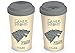 Pyramid GOT - House Stark Travel Mug Ceramic, 9.5 x 9.5 x 15 cm