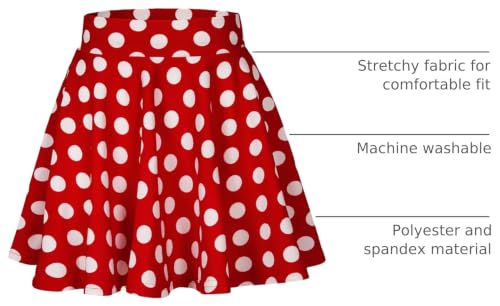 Image of Urban CoCo Women's Basic Versatile Stretchy Flared Casual Mini Skater Skirt