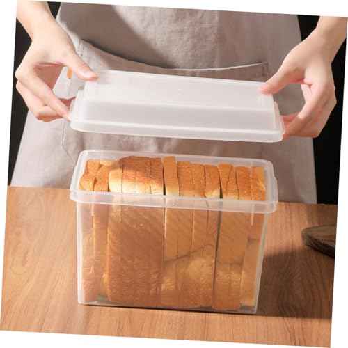 Paneras herméticas para pan casero de plástico PP con tapa transparente 6