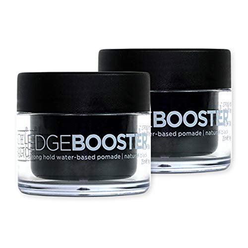 [2JARS DEAL] Style Factor Edge Booster Hideout Strong Hold Water-Based Pomade 1.7oz (NATURAL BLACK)
