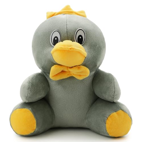 Image of Soft Grey Duck Plush Toy for Kids | Ultra-Soft Stuffed Duck Toy with Premium Plush Fabric | Cute Hug-Friendly Soft Toy for Babies, Toddlers, Girls & Boys | Safe, Lightweight (25 CM)