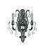 Dawson 2 Light Spectra Crystal Pewter Sconce