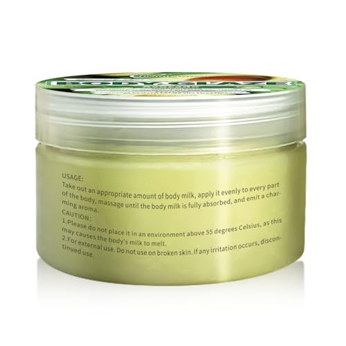 Avocado Body Butter – Deep Moisturizing Body Cream with Shea Butter & Vitamin E, Hydrates & Softens Dry Skin, High Mourishing, for All Skin Types