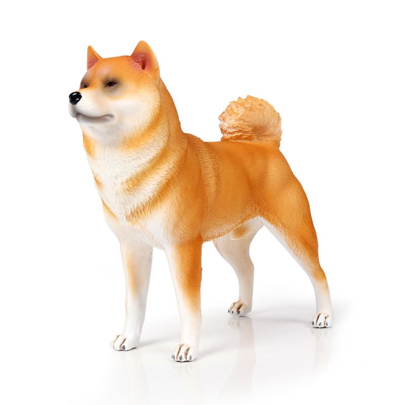 Chien Akita Inu jaune en modèle solide fait à la main pour collectionneur