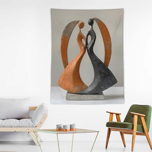 Tapisserie murale bronze art sculpture BTCOWZRV pour affiche de salon