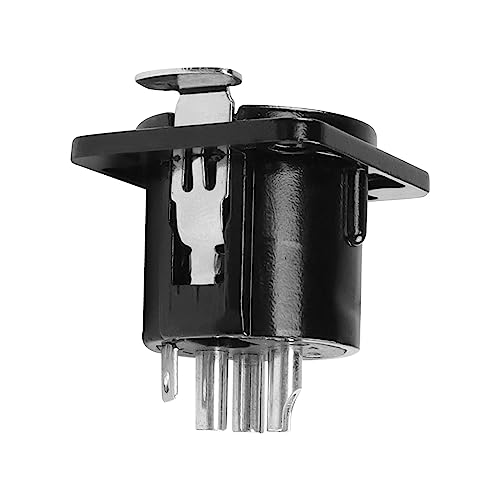 XMSJSIY 4 Pin XLR Panel Mount Connector XLR Female Socket Audio Speaker Microphone Connector D-Type Chassis Solder for Microphone Musical Instruments- 4pcs (4 Pin Female) - Image 4