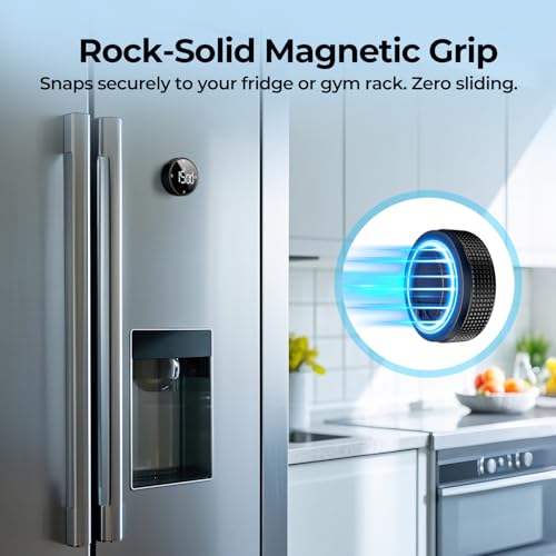 USB Rechargeable Magnetic Kitchen Timer for Cooking, Building 800mAh Battery Large Display Digital Countdown Countup Timer, 3 Preset 5/15/25 Mins Loud Alarm for Kitchen Classroom Grilling Studying - Image 3