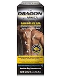 Dragon Pain Relief Gel with Arnica, Extra Strength Bruise Cream, Muscle Relaxer, Knee Pain Relief, Arnica Cream for Bruising, Shoulder & Foot Pain Relief, Hip & Ankle Sprain, Swollen Feet Relief, 2 oz
