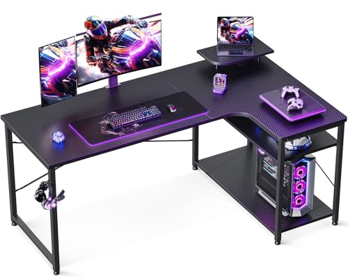 Amazonで購入のデスク（机） Amazon | ZXD pcデスク ラック付き 幅80cm×奥行50cm パソコン