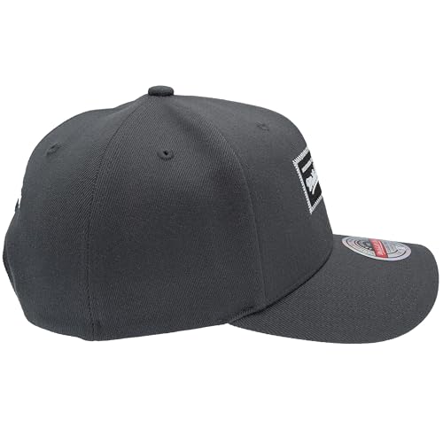 Mitchell & Ness Classic Red Logo en Caoutchouc Élevé Snapback Casquette de baseball, gris, Taille Unique – vue 2
