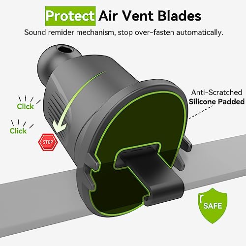 Aoxuantec For Garmin Gps Car Mount Upgraded [Military-Grade Stable Metal Hook], Replacement Gps Air Vent Car Holder Compatible With Garmin Nuvi Dezl Drive Drivesmart Rv #TOP3