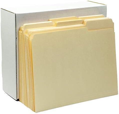 File Folders, Letter Size, 1/3 Cut, 9" x 11-5/8", 100 per Box