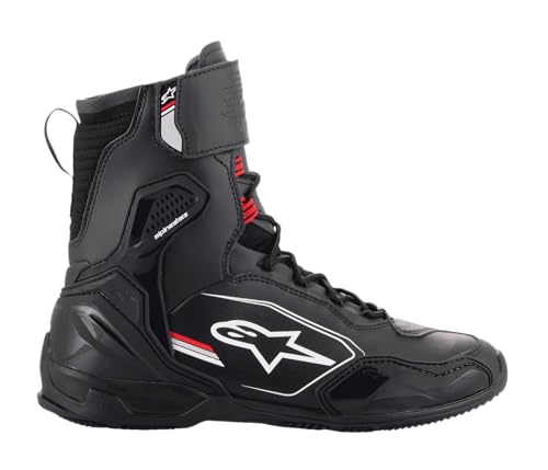 Chaussures de moto Alpinestars Superfaster noir gris rouge taille 9.5 pour motards