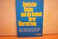 Deutsche Reden Und Die Technik Ihrer ÜBersetzung 3190017344 Book Cover