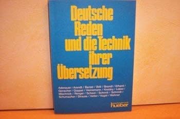 Perfect Paperback Deutsche Reden Und Die Technik Ihrer ÜBersetzung (Broschiert) [German] Book