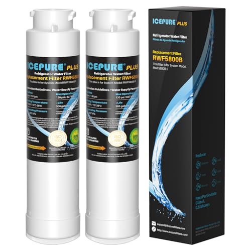 Image of ICEPURE PLUS RWF5800B Replacement for Frigidaire EPTWFU01 EWF02, PureSource Ultra 2, Pure Source Ultra II, SCWFTCTO, GP006, MR022, JO22, BO022, DE022, TH-01, 1007, Refrigerator Water Filter, 2PACK