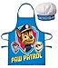 Paw Patrol - Set da cucina per bambini con grembiule e cappello da cuoco