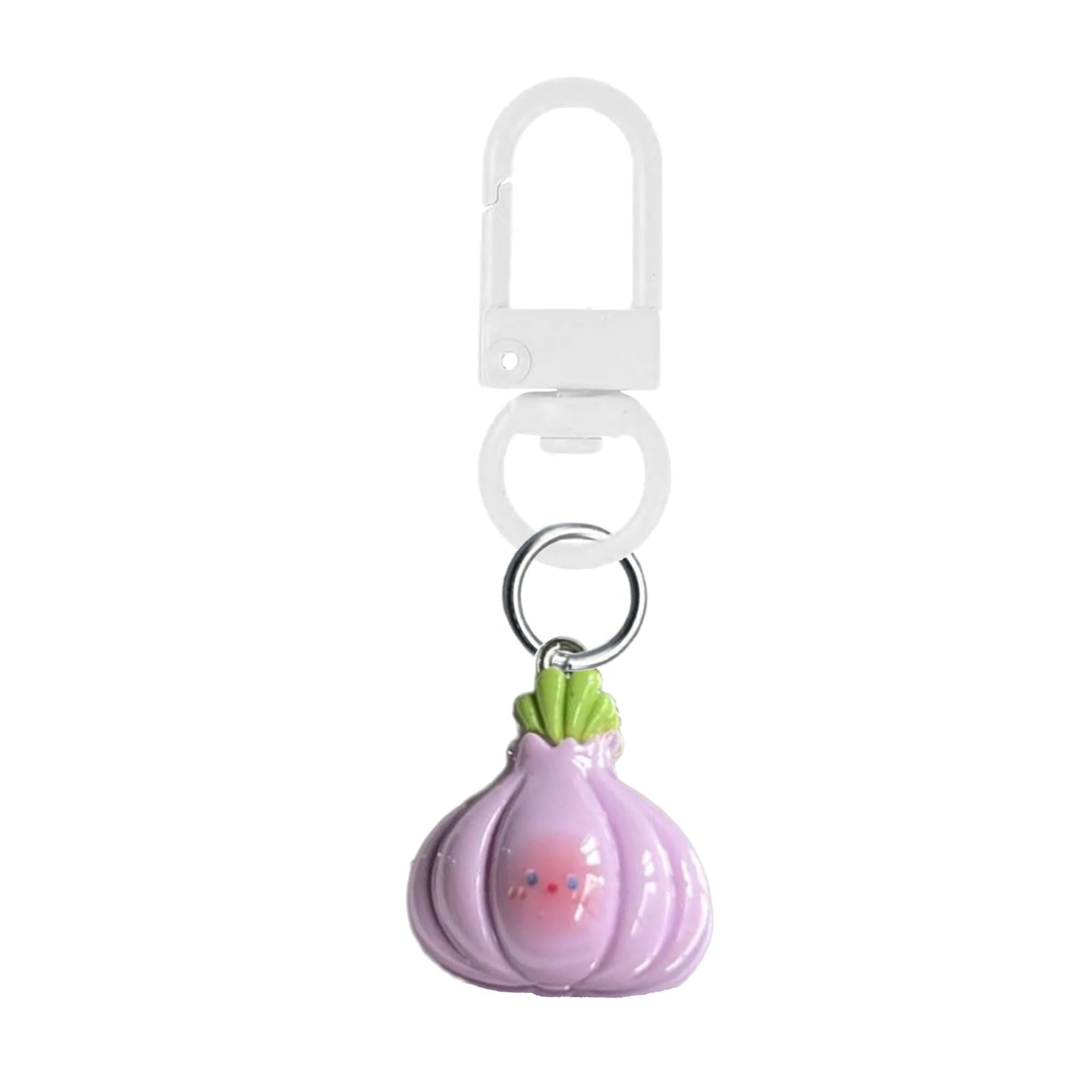 Kfwfuaee Unisex Kids Onion [Kfwfuaee] Adorable Vegetable Charm Keychain Nice Style Nice Accessories Backpack Gift Vegetable Keychain Gift For Girls, One Size
