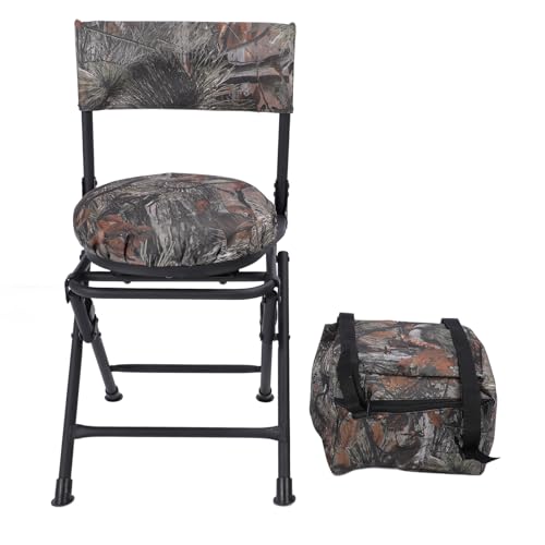 Chaise de camping rotative 360 degrés et pliante avec sac de rangement inclus
