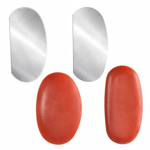 2 Rubber & 2 Serrated Pottery Ribs