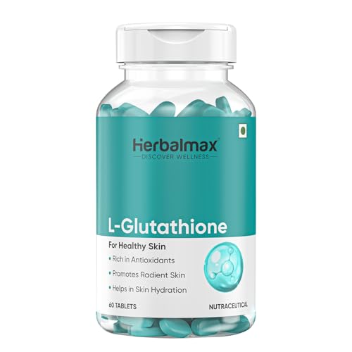 Herbal max L- Gluthathione For Shining & Lightning Skin 1000 mg 60 Tablets Red (OHEmlG60)