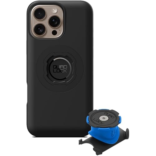Quad Lock Stem/Handlebar Bike Phone Holder Kit with MAG Phone Case for iPhone 16 Pro Max