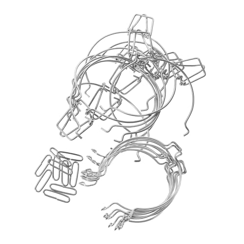 DOITOOL 10 Piezas Abrazaderas de Alambre para Tarros de Vidrio Cierre Hermético con Hebilla de Resorte Compatible con Tarros Pequeños para Conservas y Almacenamiento Seguro Cocina