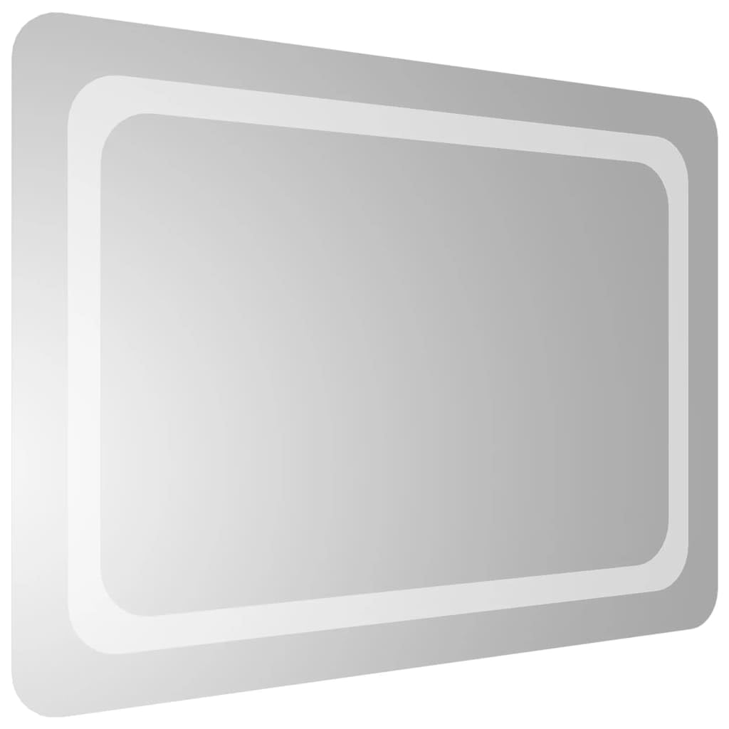 LED Badspiegel 50 x 70 cm Glas mit Beleuchtung IP65 USB Anschluss Wand Spiegel für Bad, Kosmetikspiegel, schminken und Rasur