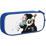 バンクシー ゴリラ アニメ ペンケース 大容量 筆箱 多機能 おしゃれ ペンポーチ 男の子 女の子 子供 シンプル ツールペンケース 高校生 大学生 社会人用 中小学生 文具バッグ