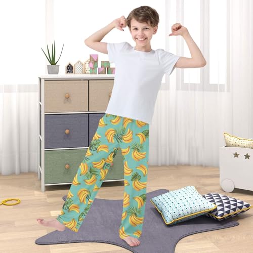 Banana Subtropical Fruit Pajama Pants Long Sleep Pant Pajama Bottoms Elastic Waist with Pockets4