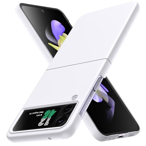 WACJOSD �Ή� Galaxy Z Flip 4 �p�� �P�[�X �����O �ϏՌ� PC ���^ ������� �J�����ی� �y�� Z Flip 4 �J�o�[ �炳�甧�G�� �t�B�b ���E�ȒP �w��h�~ �y�� ���^ �C�菝�h�~ ��C94-zflip4-05