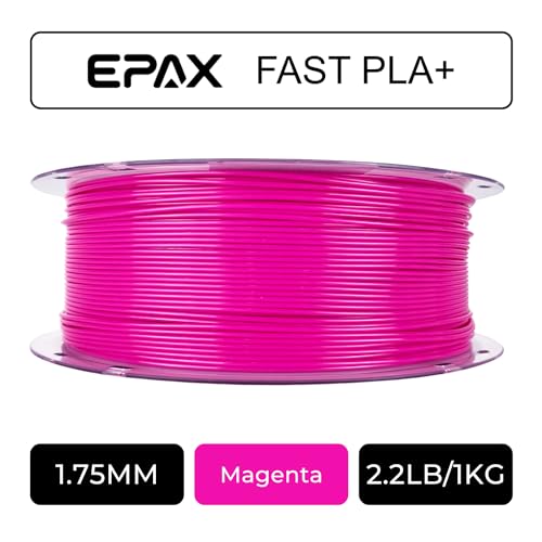 Image of EPAX High Speed PLA+ 3D Printer Filament, Fast PLA 3D Printing Filament, 1.75mm, Dimensional Accuracy + /- 0.03 mm, 1KG Spool (Magenta)