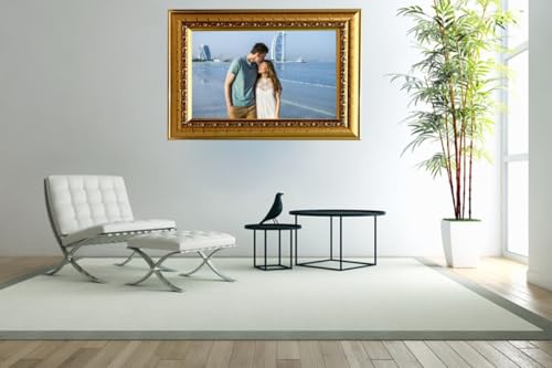Image of Wall Hanging decoration Photo Frame Extra Large A3 Size | Big OverSize set of 2 Picture Frames Bedroom, Home & Office | Golden color | | 12x18 inch (30x46 cms)