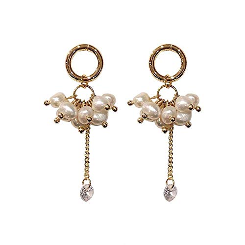 Preisvergleich Produktbild Fxqerding Ohrringe Weibliche Superfee Temperament Einfache Lange Quaste Ohrringe Personalisierte Süßwasser Ohrringe