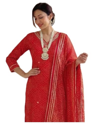 Tenue de mariage confortable pour femme adieu les vêtements lourds avec cet ensemble kurti trois pièces