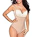 CHUMIAN Chmian Donna Body Snellente Contenitivo Aperto Busto Shapewear Corsetto Bustino Shaper Intimo Modellante (Beige, XX-Large)