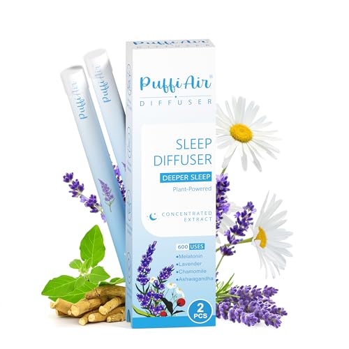 Image of Herbal Diffuser Pen, Sleep Diffuser with Melatonin, Lavender, Ashwagandha & Chamomile for Sleep Support, All Natural Swap - Up to 600 Uses (Varies by Usage), 2 Diffusers, 1 Pack
