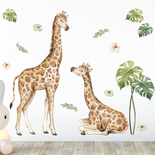 Vinilos decorativos 3D adhesivos removibles de animales de la jungla miniatura 3