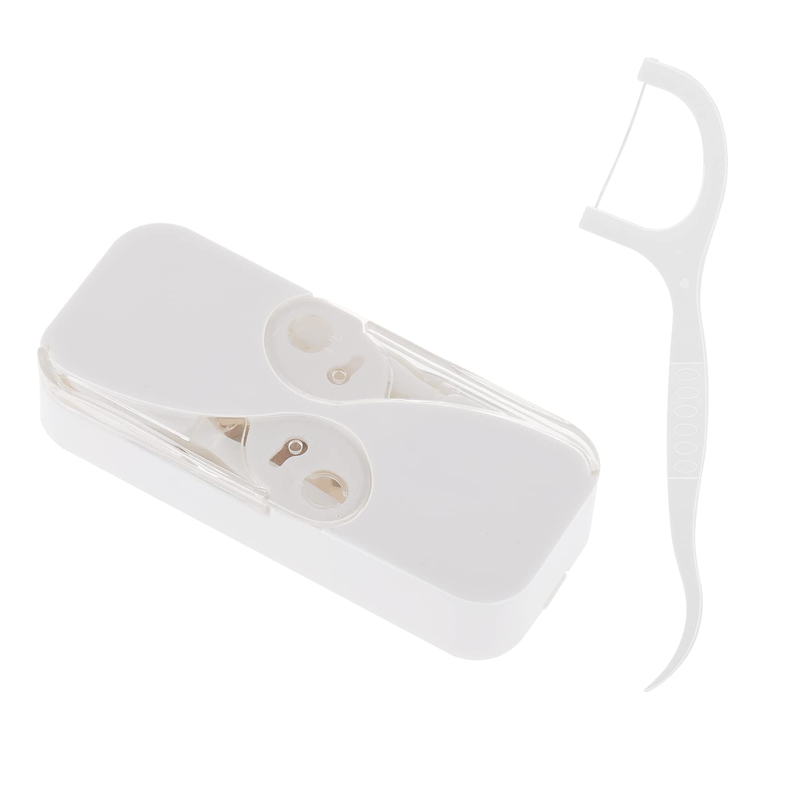 Portable Dental Floss Case Automatic Dental Floss Pick Organizer Case Travel Flosser Dispenser Storage Case Refillable Holder Boxes