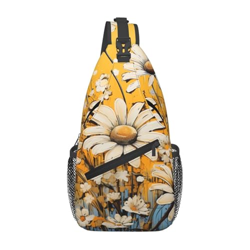 Bolso bandolera con diseño floral para mujer y hombre liviano miniatura 1