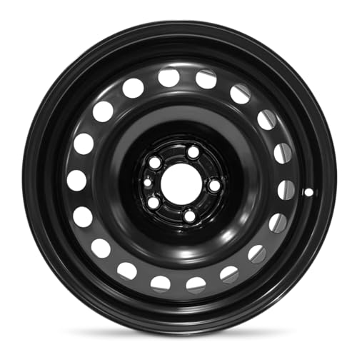 For 2017-2024 Jeep Compass 17 Inch Powder-Coated Black Streel Rim - OEM Direct Replacement - Road Ready SUV Wheel