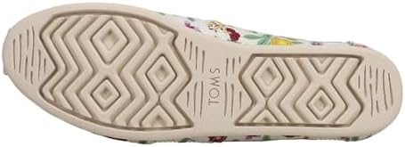 TOMS Womens Alpargata Autumn Floral Slip On Flats Casual - White - Size 9.5 B | Image 4