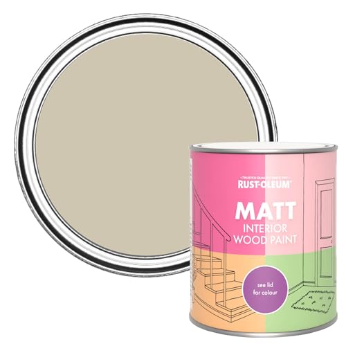 Rust-Oleum Green Interior Wood Paint in Matt Finish - Silver Sage 750ml