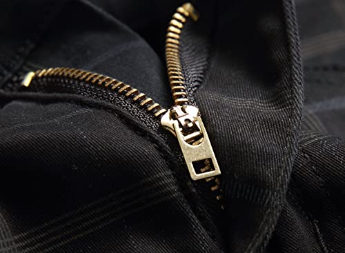 Boy's Khaki Chino Pants School Uniform Dress Plaid Skinny Fit Stretch Fashion Comfy Pants4